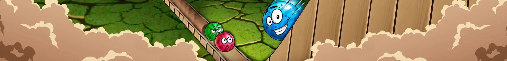 Colisión de canicas